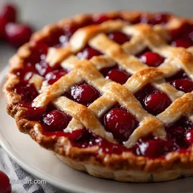 Easy Fresh Cherry Pie for 8 Servings
