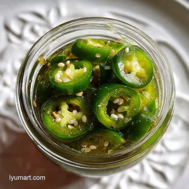 Pickled Jalapeno Peppers Ready in 20 Minutes Recipe Card