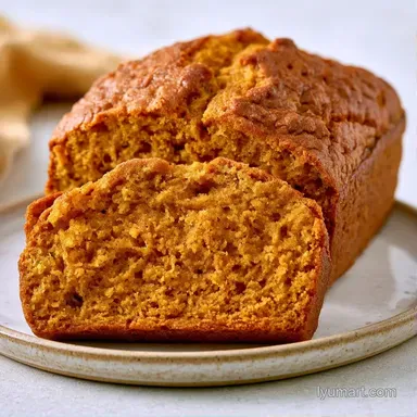 Easy Pumpkin Bread Recipe for 12 Servings Recipe Card