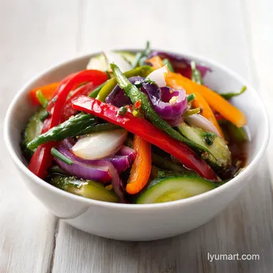 Pickled Vegetables: Crispy & Quick Refrigerator Recipe Recipe Card