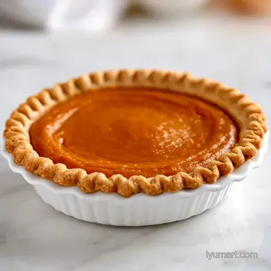 Five Ingredient Pumpkin Pie for 8 Recipe Card