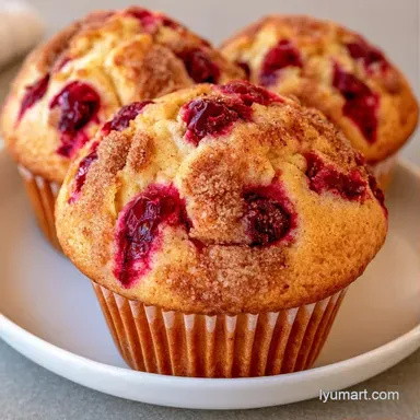 Cranberry Muffins in 35 Minutes Recipe Card