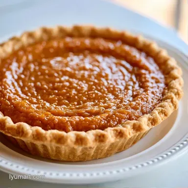 Recipe for Fresh Pumpkin Pie: Baked Recipe Card