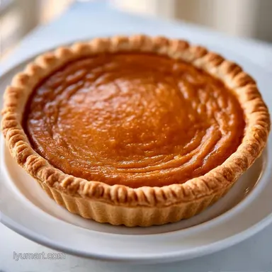 Recipe for Fresh Pumpkin Pie: Baked