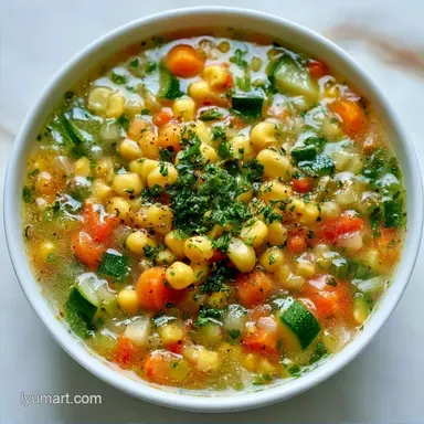 Fresh Summer Vegetable Soup in 15 Minutes