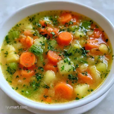 Garden Vegetable Summer Soup for 6 Recipe Card