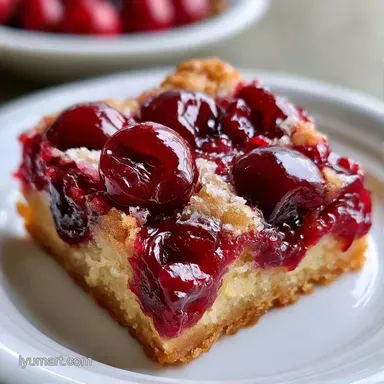Cherry Bars with Almond Flour Recipe Card