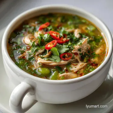 Green Chicken Chili Soup in 60 Minutes Recipe Card