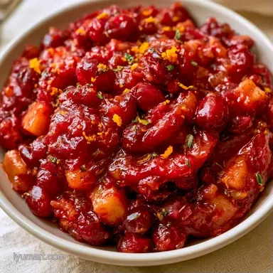 Cranberry Relish in 10 Minutes Recipe Card