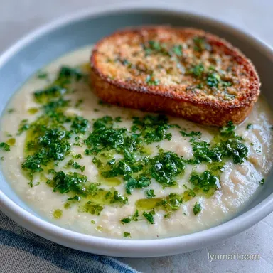 Herb Olive Oil Soup for 4 Servings