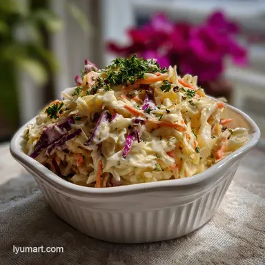 Homemade Coleslaw From Scratch: Crisp & Velvety Recipe Card