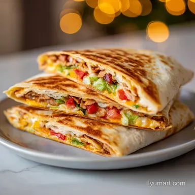 Homemade Crunchwrap Supreme Recipe for 4 Servings Recipe Card