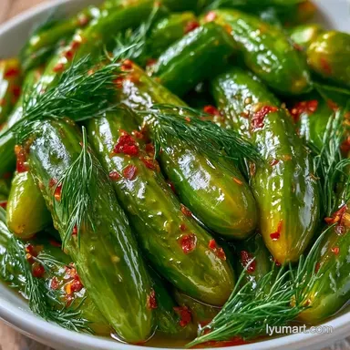 Homemade Pickles with White Vinegar Recipe Card