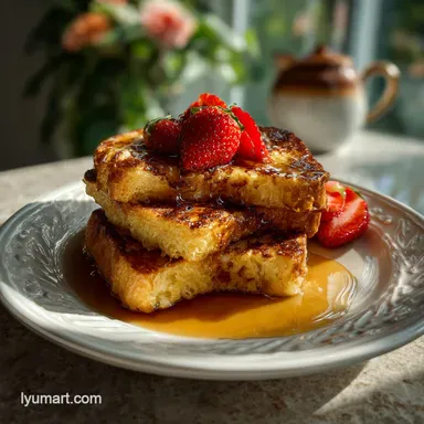 Homemade French Toast Recipe: Custard Center Recipe Card
