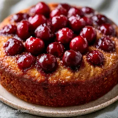 Homemade Fresh Cherry Cake in 1 Hour