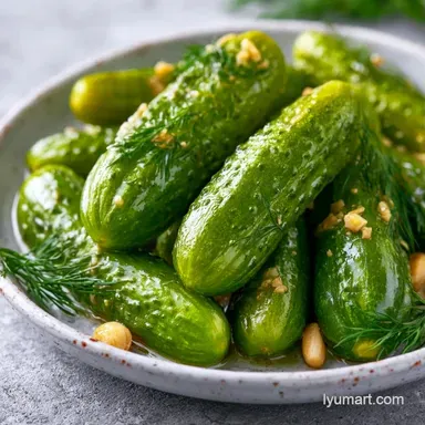 Homemade Pickles with Fresh Dill Recipe Card