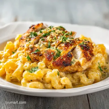 HighProtein Honey Garlic Butter Chicken with Mac Cheese Recipe for 4 Servings