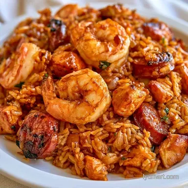 Jambalaya Foil Packet Dinner with Shrimp