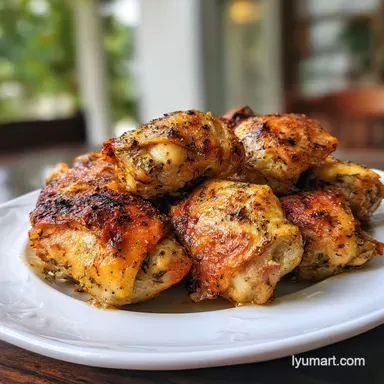 Baked Chicken Thighs: Oven-Only Crispy Texture Recipe Card