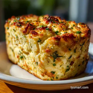 Juicy Garlic Parmesan Chicken Meatloaf: Baked Recipe Card