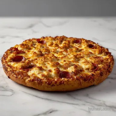 Keto Chicken Crust Pizza with Pepperoni Recipe Card