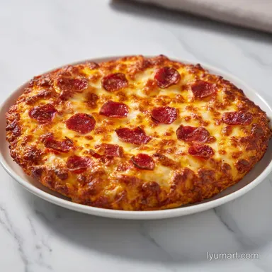 Keto Chicken Crust Pizza with Pepperoni