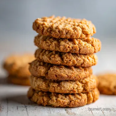 Keto Peanut Butter Cookies Recipe for 18 Servings
