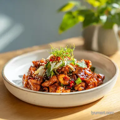 Korean Spicy Chicken Stir Fry in 35 Minutes Recipe Card