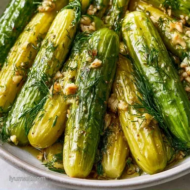 Crunchy Kosher Dill Pickles Recipe Card