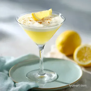 Lemon Drop Martini with Fresh Lemon Juice and Sugar Rim in 5 Minutes Recipe Card
