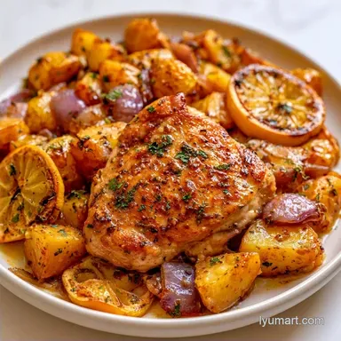 Lemon Garlic Chicken Foil Packets for 4