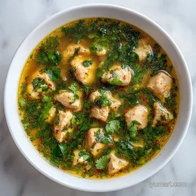 Light Chicken Summer Soup in 35 Minutes