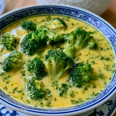 Creamy Broccoli Cheese Soup in 30 Minutes Recipe Card