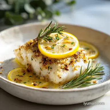 Gluten-Free Baked Cod with Lemon and Garlic