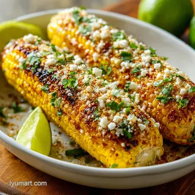 Mexican Street Corn in 20 Minutes for 4 Servings Recipe Card