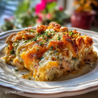 Million Dollar Chicken Casserole Recipe for Ultimate Comfort Recipe Card