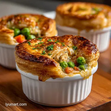 Mini Chicken Pot Pies in 45 Minutes Recipe Card