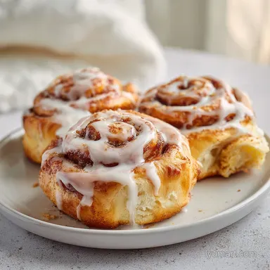 Cinnamon Rolls for 12 Servings: Tender and Golden-Brown Recipe Card