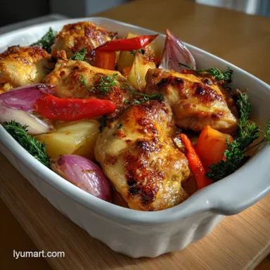 One Pan Chicken and Vegetables: High Heat Roast