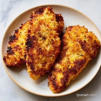 Parmesan Crusted Chicken for 4 Servings Recipe Card