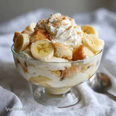 Paula Deens Banana Pudding Recipe with Chessman Cookies Recipe Card
