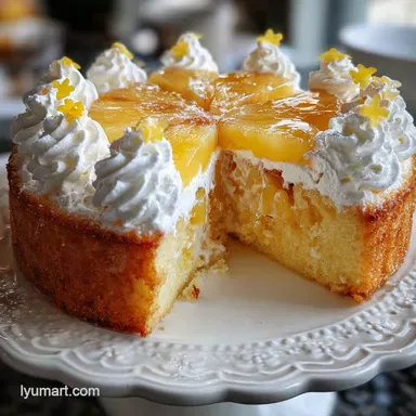 Pineapple Cake Recipe - Moist & Tender Recipe Card
