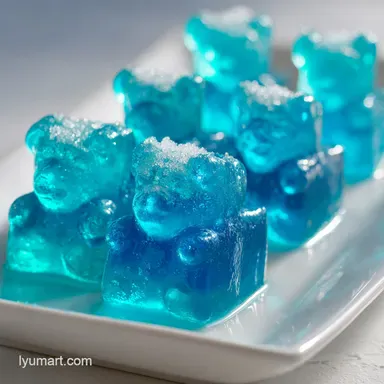 Pool Party Jello Shots: Blue Raspberry Gummy Bear Fun for 24
