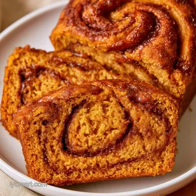 Pumpkin Bread Cinnamon Swirl: 10 Slices Recipe Card