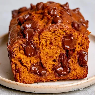 Pumpkin Chocolate Chip Bread for 16 Recipe Card