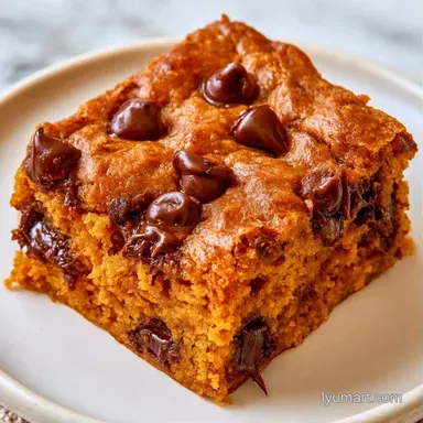 Pumpkin Chocolate Chip Cookie Bars: Chewy Recipe Card