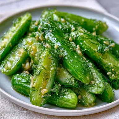 Quick Homemade Pickle Recipe with Dill