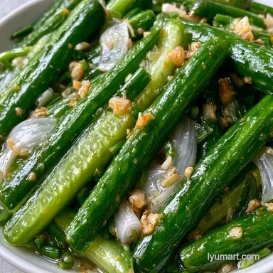 Quick Refrigerator Pickle Recipe: Garlic Recipe Card