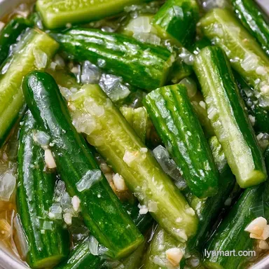 Quick Refrigerator Pickle Recipe: Garlic