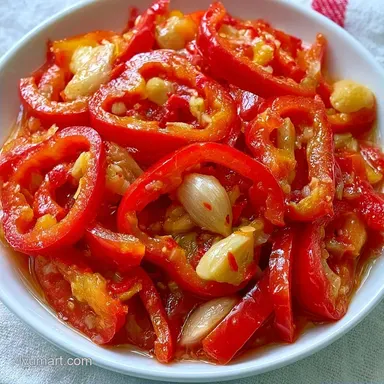 Red Pepper Pickle Recipe for 10 Servings